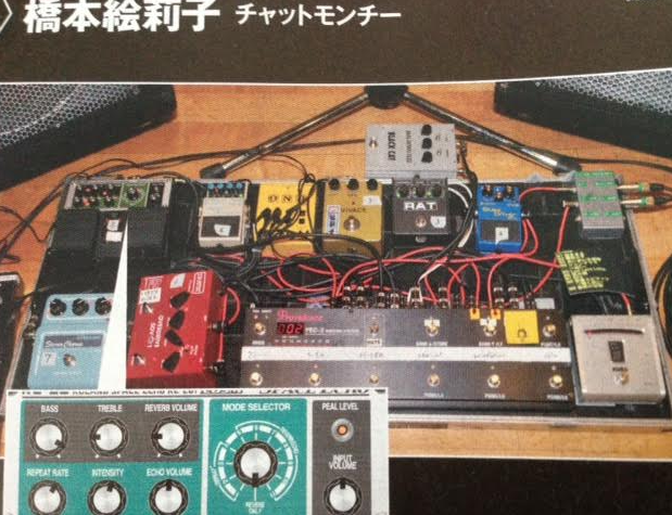 チャットモンチー】橋本絵莉子使用エフェクター : エフェクターまとめ