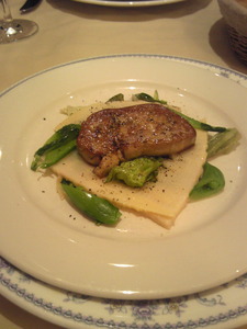 フォアグラと筍の季節の野菜