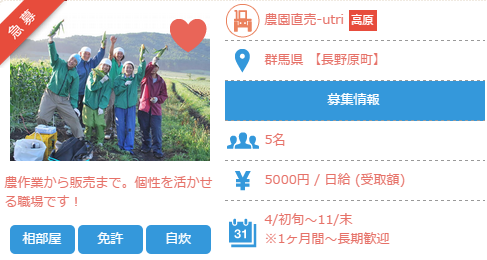 農家の奴隷募集