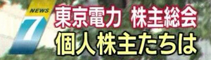 東京電力株で個人株主が大損