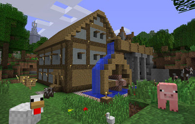 マインクラフトで作成した家