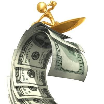 4754690-surfing-money-wave