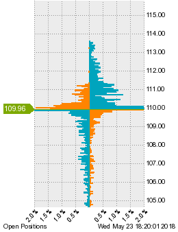 未決済のポジション状況