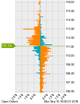 未決済の注文状況