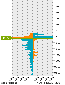 未決済のポジション状況