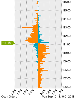 未決済の注文状況
