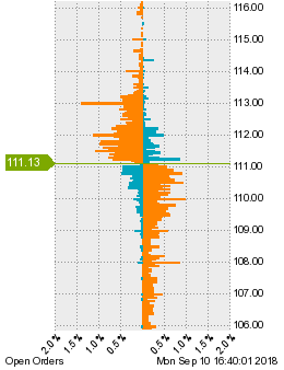未決済の注文状況