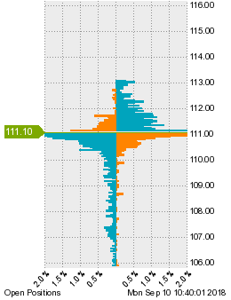 未決済のポジション状況