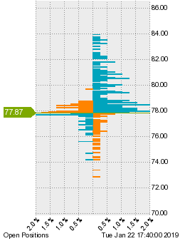 未決済のポジション状況