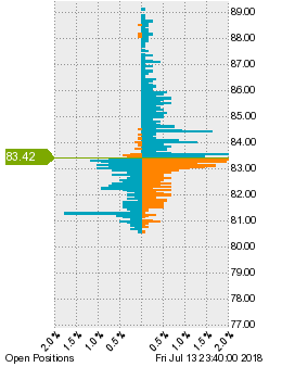未決済のポジション状況
