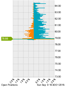 未決済のポジション状況