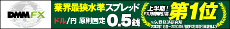 ドル円0.5銭原則固定DMM FX