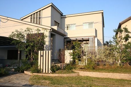 外から