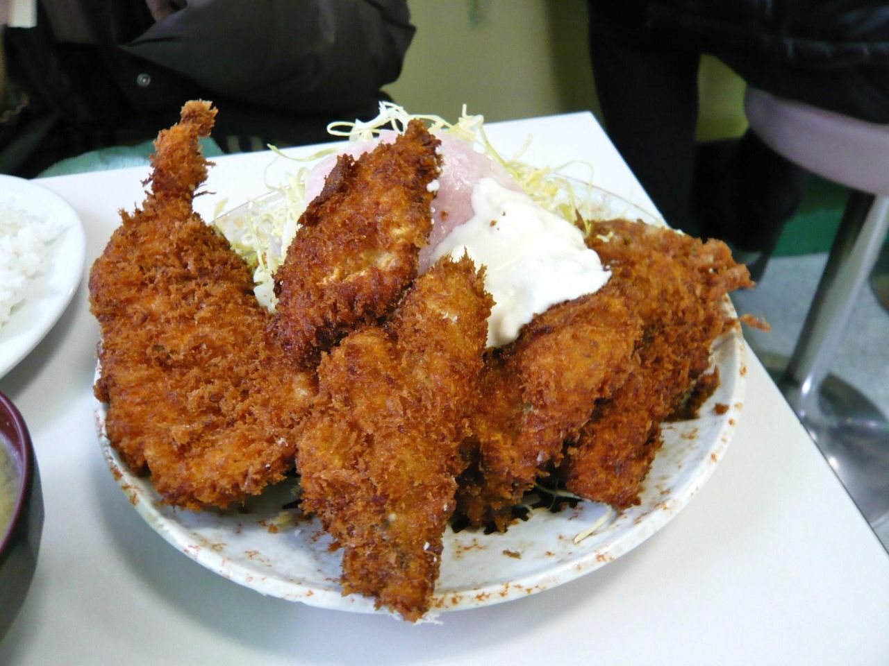生カキフライ×3、海老フライ×1、950円