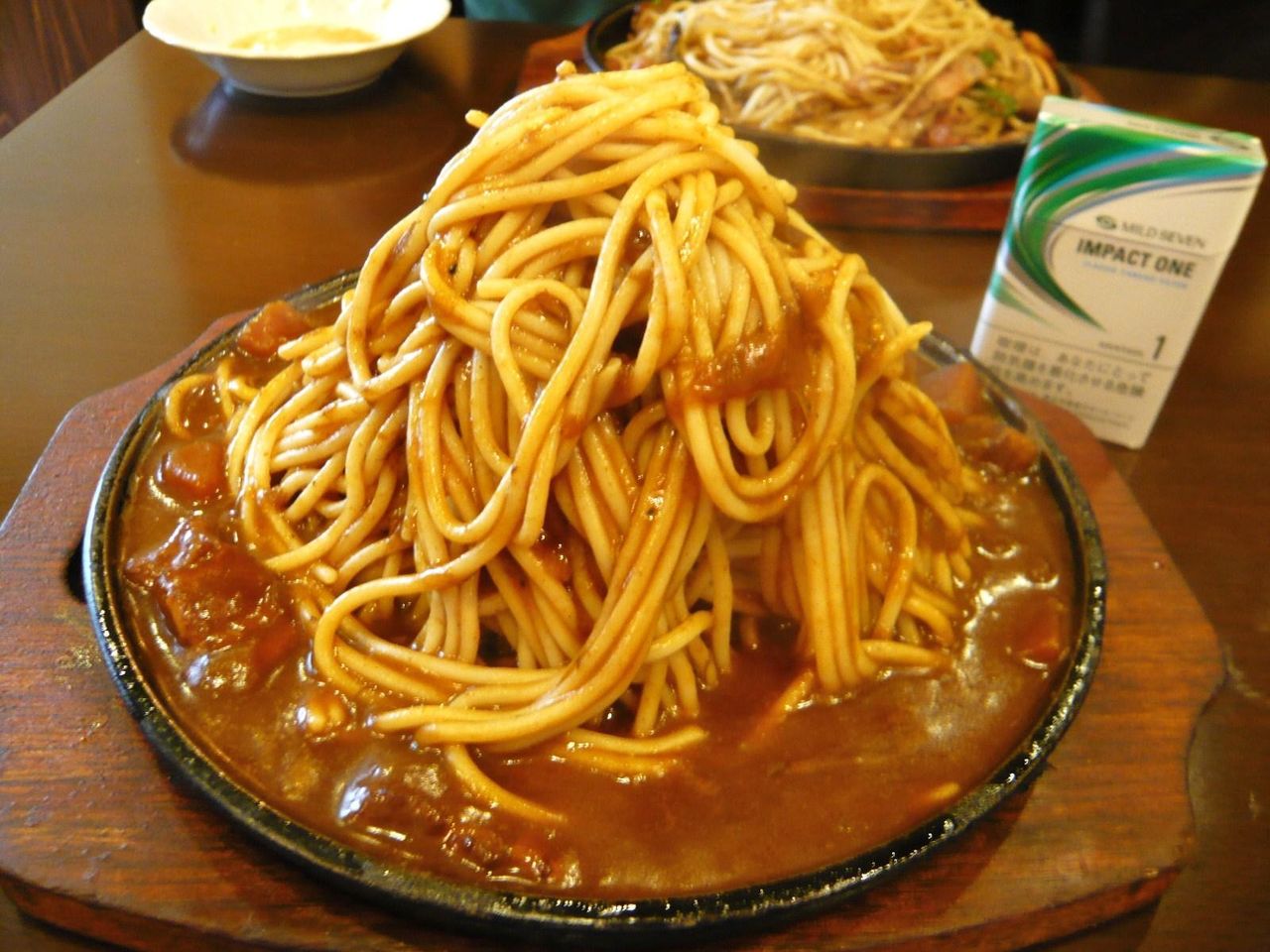 ハピネスのカレースパゲティ大盛780円