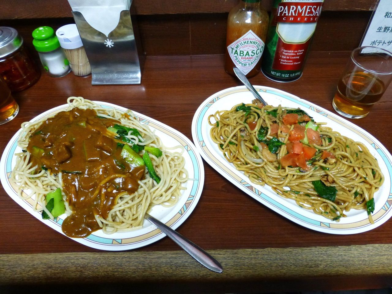 インディアン(横綱)750円とジャリコ(レギュラー)550円
