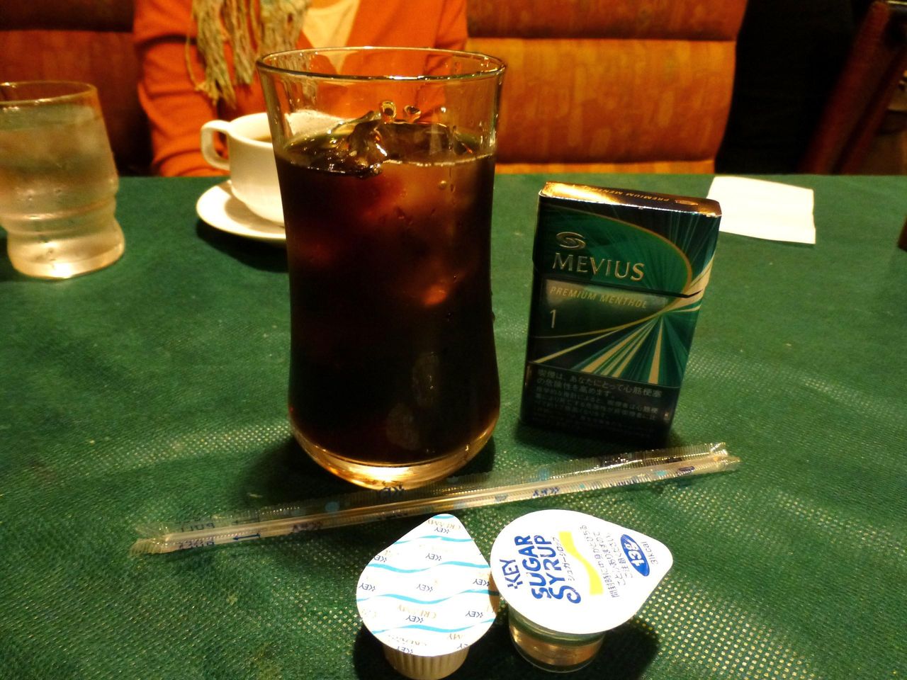 食後のアイスコーヒーも付いてます!