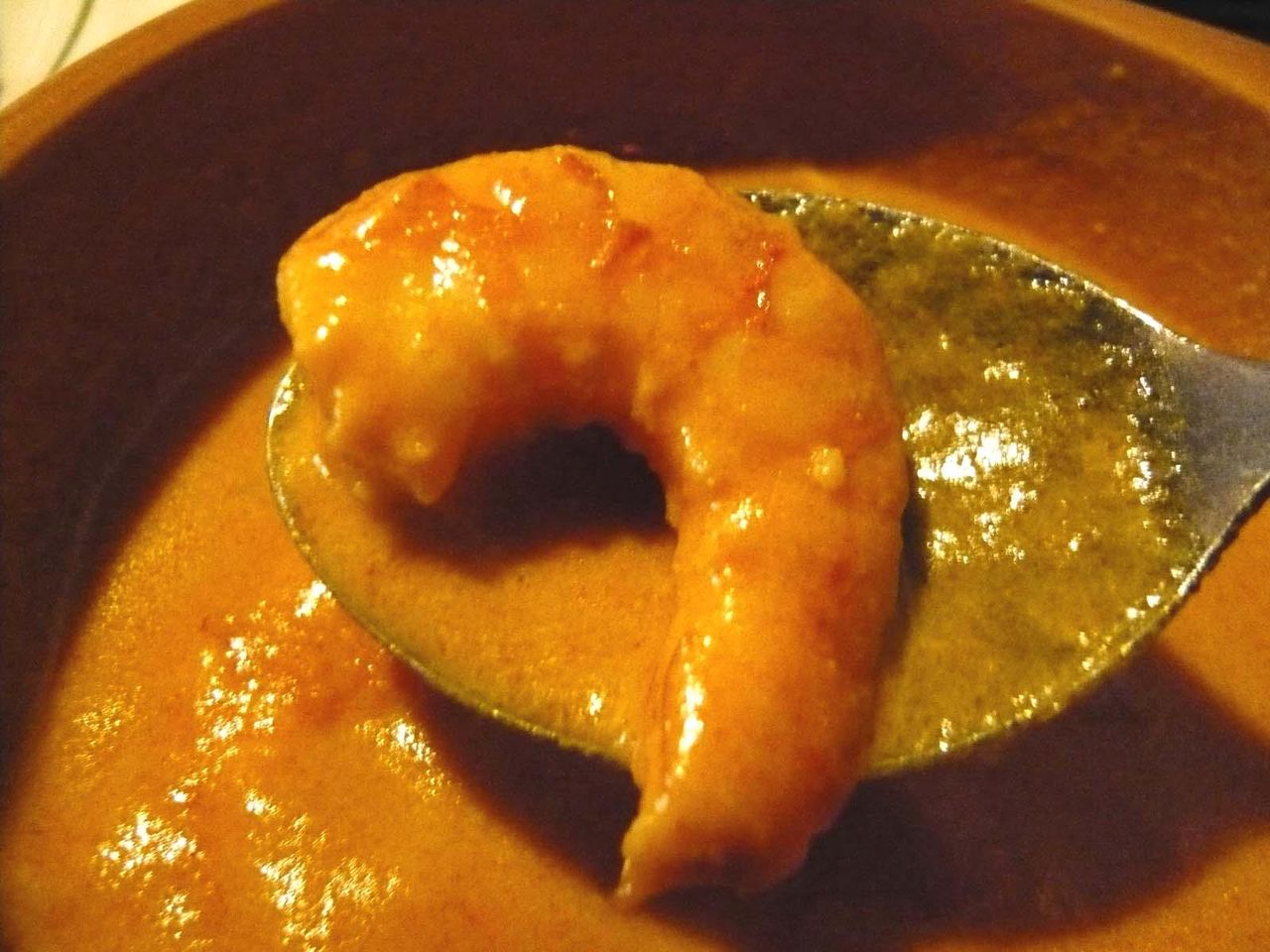 海老カレーは、中サイズの海老が5匹も入ってます!