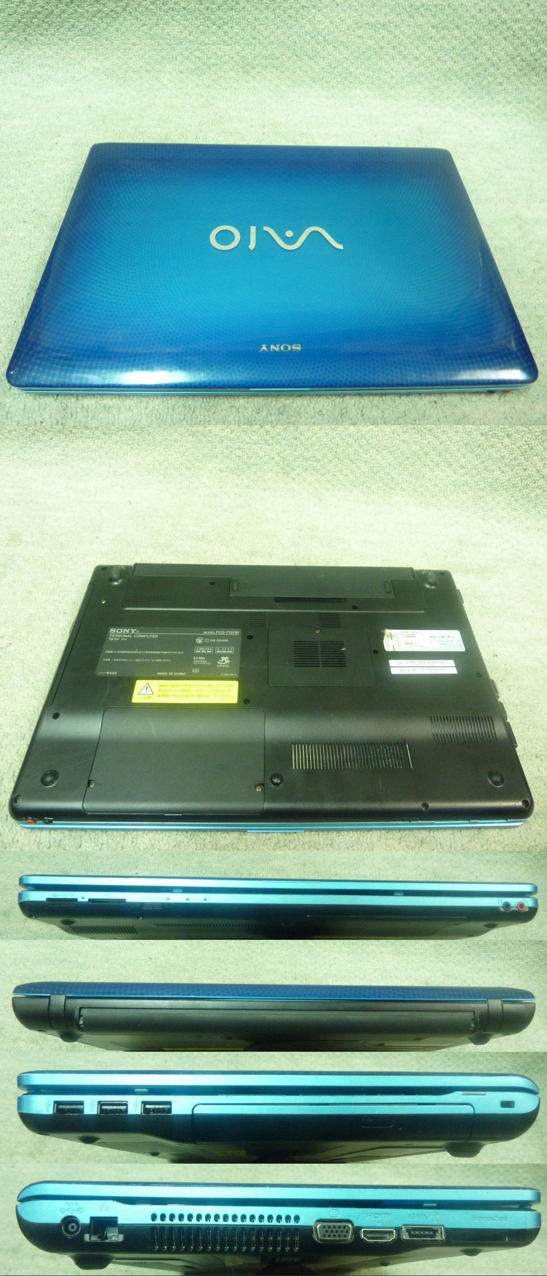 SONY VAIO VPCEB39FJ PCG-71311N Core i5-460M メモリ4GB HDD500GB