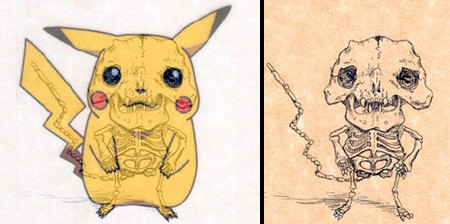 アニメや漫画のキャラクターの骨格のイメージ画像が凄いwwwの画像(1枚目)