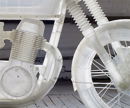 3Dプリンタで作った実物大のバイクの模型03