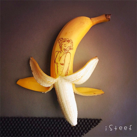【画像】バナナに絵を描くアートがさらに進化しているwwの画像(2枚目)