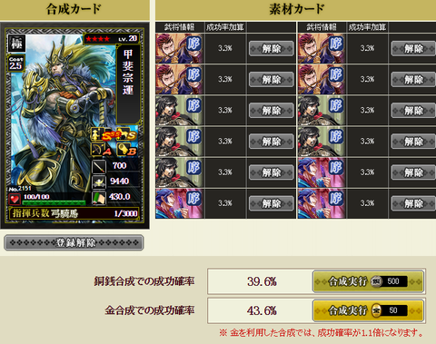 甲斐★4→★5