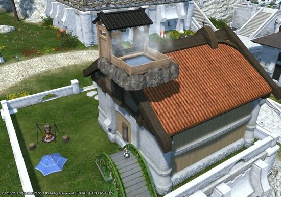 【FF14】ハウジングの屋根の上に庭具を置ける裏ワザが発見される【画像あり】