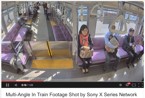 ソニーネットワークカメラXシリーズ 電車設置