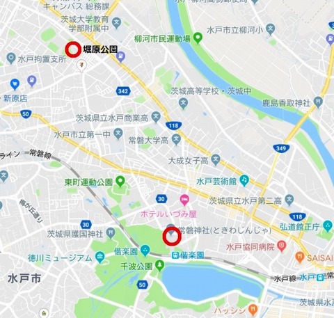 尼港事件慰霊祭地図