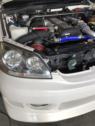 JZX110 HKS オイルクーラー取り付け : GARAGEMAK BLOG