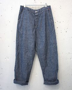 ANACHRONORM Clothing】Chambray Work Pants”Wide Fit” : GARDEN