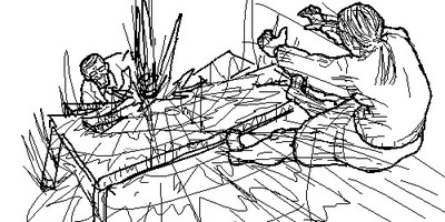 「【定期スレ】30代女性「夫が机をバンッ！！！と叩いた衝撃で4～5メートルくらい吹き飛ばされました」」という記事の見出し画像