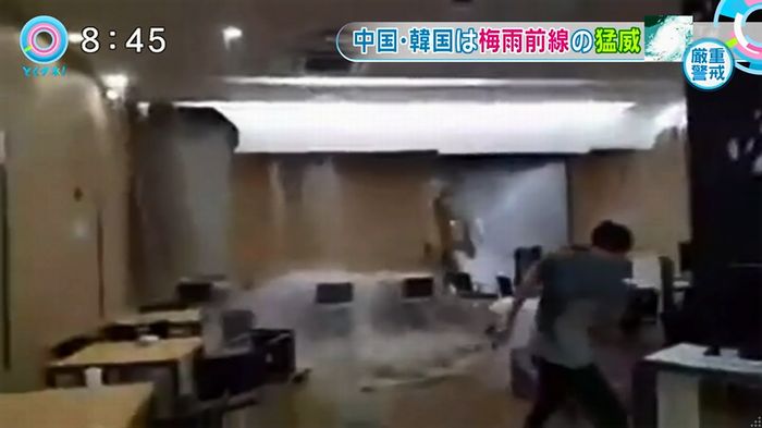 とくダネ!韓国の大学の雨漏りのキャプチャ7