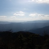 大岳山から御正体山〜大室山〜檜洞丸〜蛭ヶ岳を望む