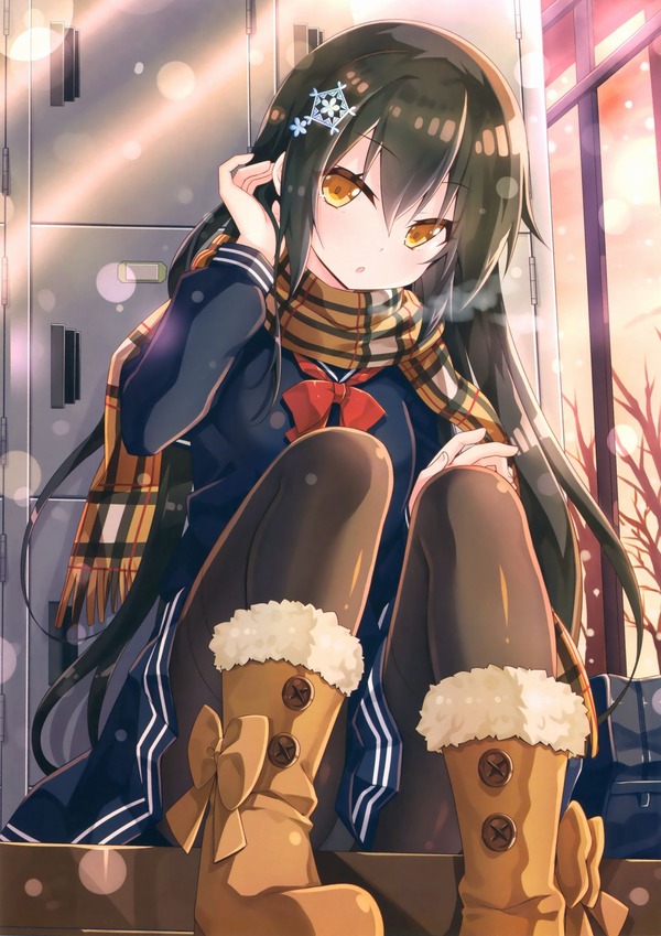 黒タイツエロ画像　肌色が透けるぐらいが好き