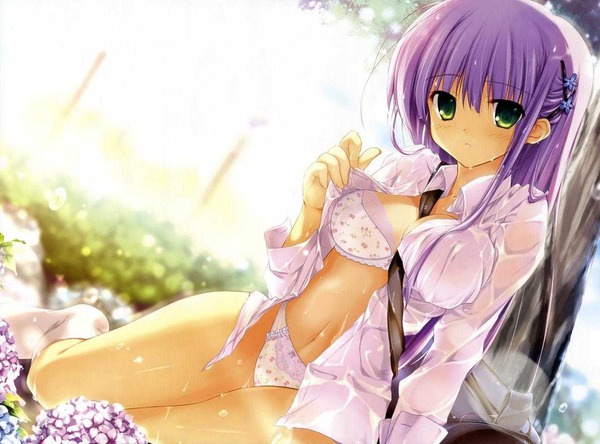 濡れたり透けたり　エッチな部分が透けて見えるってほんとエロい