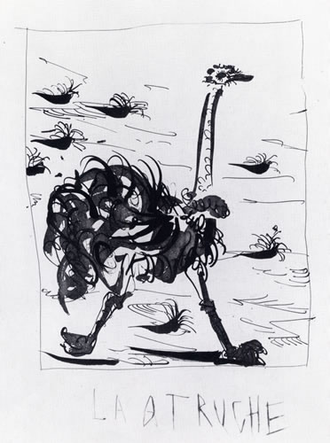 第20回 ピカソ「駝鳥」 : ギャルリー江夏【美術業界の現場より】