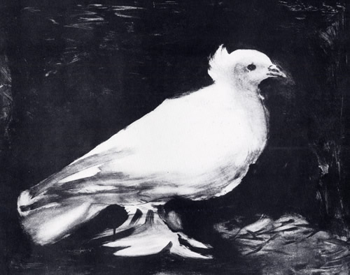 ピカソ　鳩と花　版画 ピカソ 鳩と花 版画 パブロ・ピカソ「虹と鳩」 | アトリエウチノ