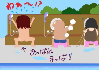 裸ですw