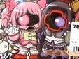 ジオノ☆マギカ 「魔法少女というかモノアイ少女になったまどか達のSDガ◯ダム風4コマ」