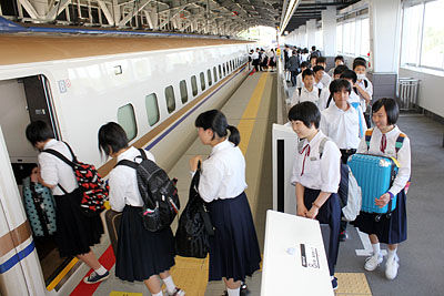修学旅行の集団