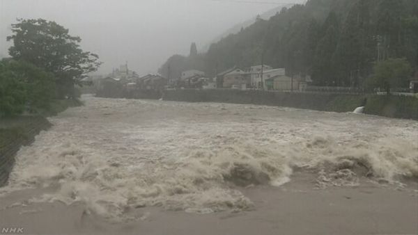 【岐阜 特別警報】関市津保川 氾濫危険水位超える 「記録的短時間大雨情報」発表