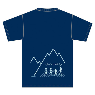 飯能市スタンプラリードライメッシュTシャツ ネイビー