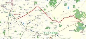 ふなばしアンデルセン公園抜道マップ(三郷南IC)
