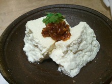 豆腐に。