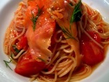 OSTERIA YUCCA サーモンとトマトの冷製パスタ