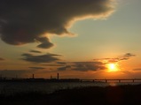 夕日