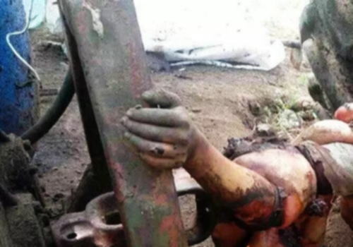 【閲覧注意】この死に方・・・。巻き込まれすぎたご遺体の写真が・・・。