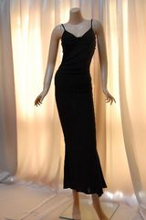 ブラック ロング フリー ドレス009
